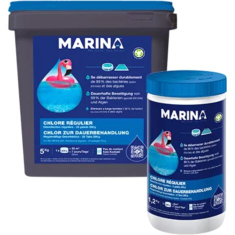 Chlore régulier Marina - Désinfection régulière - 5 kg