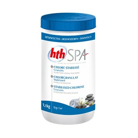 Hth - Spa CHLORE STABILISE Granulés - 1,2kg - 00218515