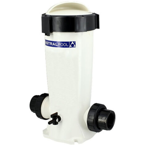 Chlorinateur brominateur in-line 3,5 kg – Désinfectant chloré pour piscine jusqu'à 60 m3 – Montage en ligne ou by-pass – Id Piscine