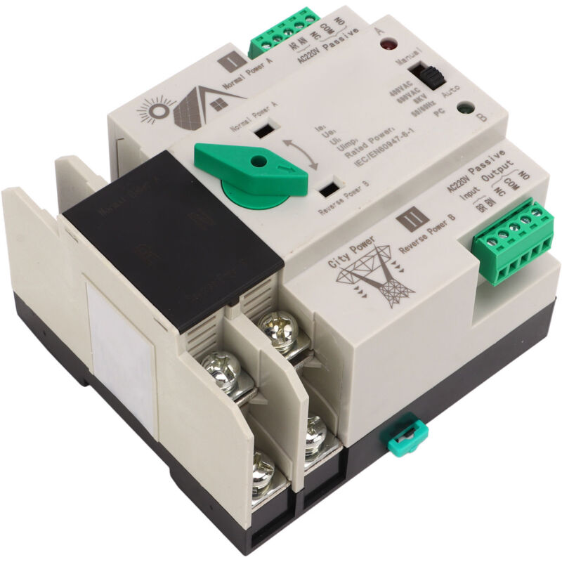 CHLT-125/2P AC220V double puissance commutateur de transfert automatique niveau milliseconde commutateur de transfert de synchronisation ininterrompu