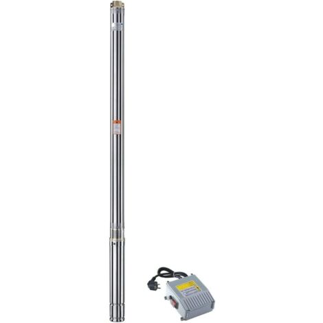 CHM GmbH® Pompe de puits 2,5 pouces 550 watts 8,2 bars 2700 L/h résistante au sable jusqu'à 5