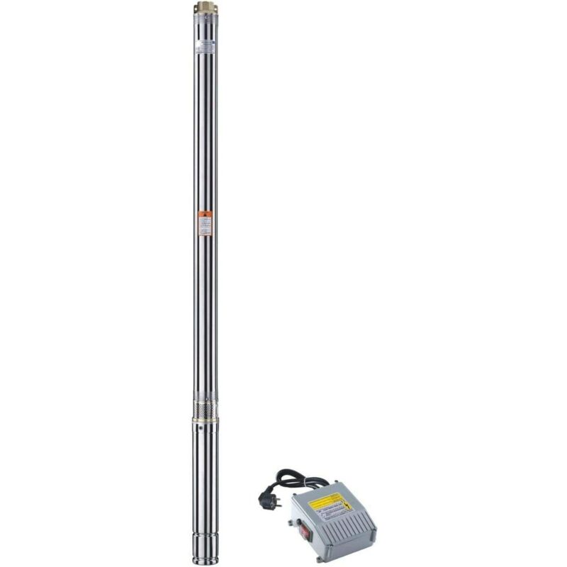 GmbH® Pompe de puits 2,5 pouces 550 watts 8,2 bars 2700 L/h résistante au sable jusqu'à 5 - CHM