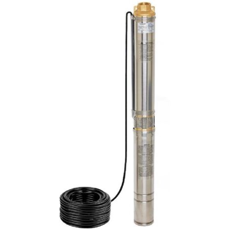 CHM GmbH® Pompe de puits profond 4 pouces 750 Watt 5000 L/h 7,9 Bar Pompe de puits