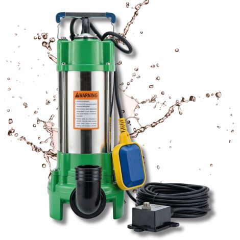 CHM GmbH® Pompe pour eaux usées 550 avec dispositif de coupe, pompe pour matières fécales 11000 L/h