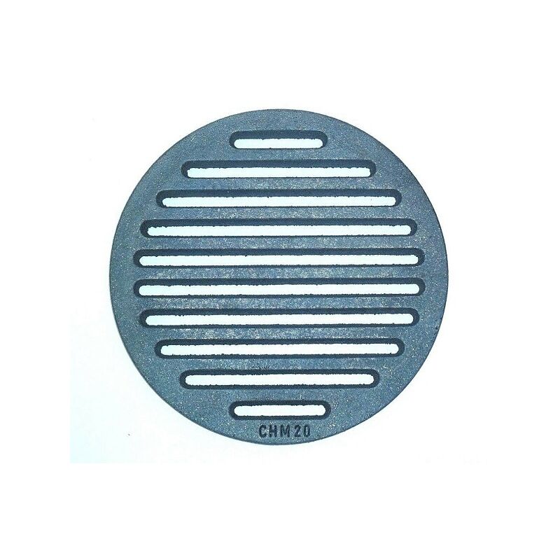 CHM - GmbH® ronde 20 cm Grille de cheminée Grille en fonte Grille de poêle Grille de cendre Grille de feu...