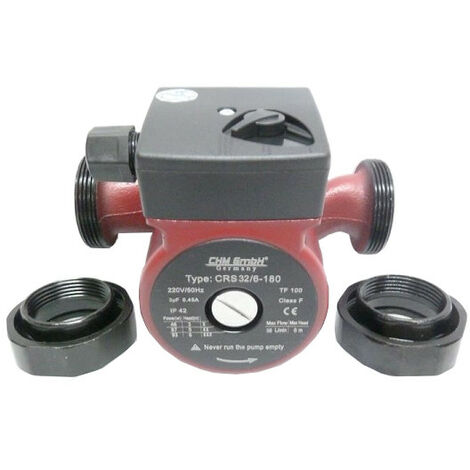 CHM – Pompe de circulation 32/6-180 – 2 pouces AG – Tension 230V – Max débit 58 L/min – Température de travail 2-110°C
