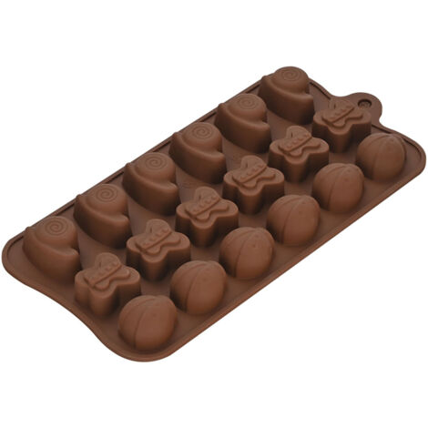 Chocolate Candy Mold Cute Silicone Baking Mold Reusable for Ice Cube Jelly Pudding CC-082