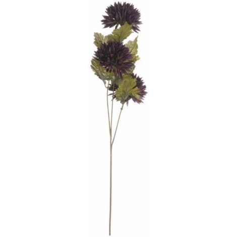 Chocolate Chrysanthemum Artificial Flower - Plastic - L12 x W20 x H45 cm - Brown