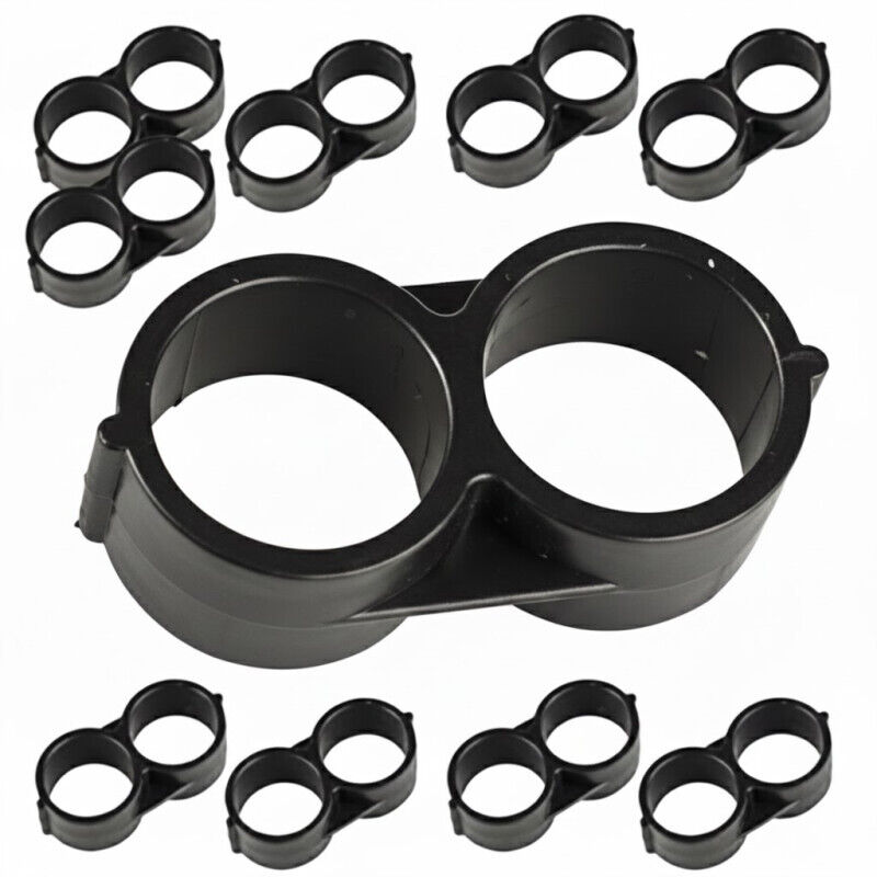 Lot de 10 Huit fin de ligne goutte à goutte de 16 mm, noir