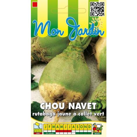 Chou rutabaga jaune à collet vert - 10g