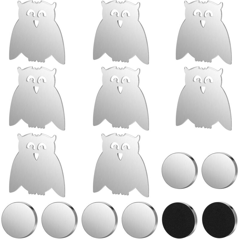 Linghhang - Chouette, 5,6X5,7 cm) 8 pièces poids de nappe d'extérieur avec aimants, attaches de nappe, poids de rideaux floraux, pinces à nappe