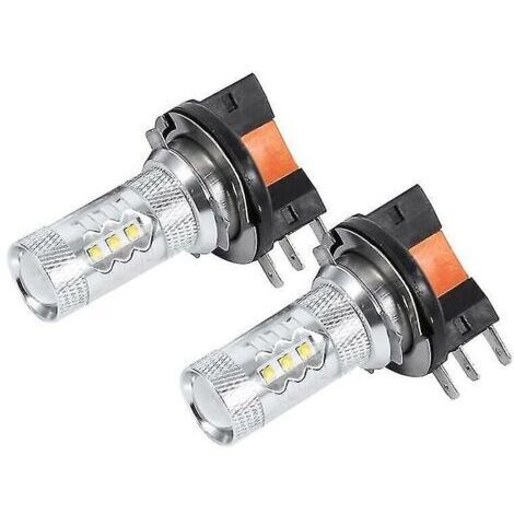 CHOYCLIT 2 Stück 80W H15 LED-Autoscheinwerferlampe weiß