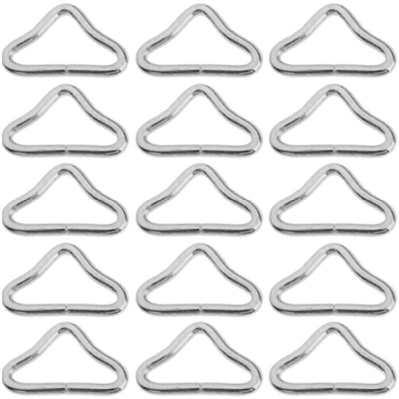 20 Pièces Haute Résistance Boucle Triangle Trampoline Métal Bague Triangulaire Boucle Anneau de Tapis de Trampoline Accessoires de Trampolines Pièces