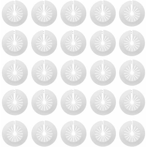 CHOYCLIT 30 pezzi di radiatori in plastica per tubi, copritubo per radiatori, rosette singole, copritubo per radiatori, manicotti per tubi da 14-29 mm (bianco)