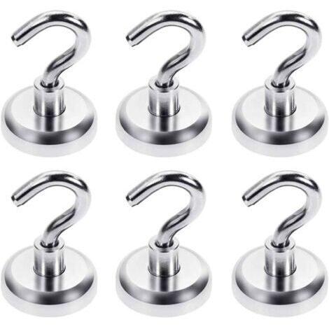 CHOYCLIT 32-mm-Magnethaken, Neodym-Magnethaken, Tragkraft: 36 kg, extrem stark