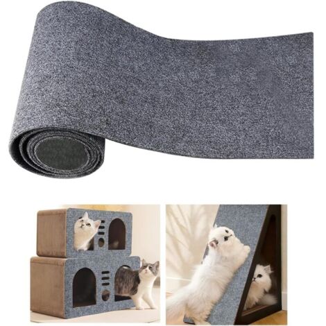 CHOYCLIT 40 x 200 cm selbstklebende Kratzmatte für Katzen, Kratzbaum, Wandkratzbaum für Teppiche, Sofa, Möbelschutz, Katzenstützmatte, Katzenturm