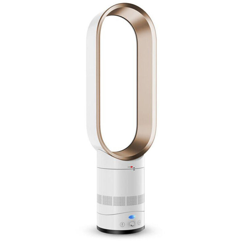 Choyclit - 45W 16Inchs Ventilateur Sans Pale Silencieux Avec Telecommande, Ventilateur Sur Pied Bureau Table Silencieux, 50-60Hz 220V d Or