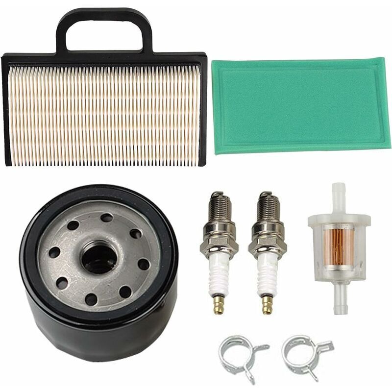 Choyclit - 698754 273638 Air Filtre 691035 Filtre Fuel 696854 Filtre Oil Spark Plug Compatible with Briggs & Stratton Intek Extended Life Series en v