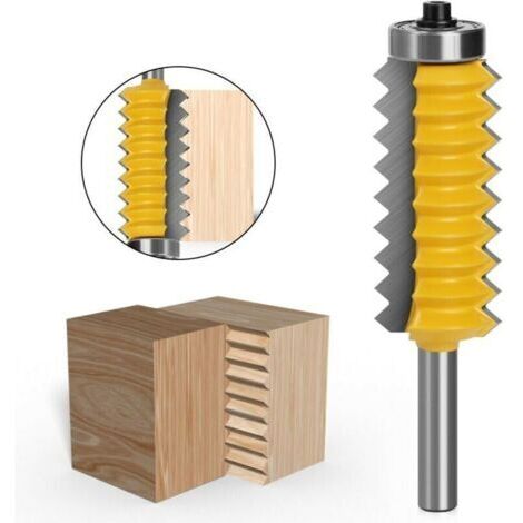 CHOYCLIT 8 MM Jarret Panneau Surélevé „V“ Bits Joint Entures Colle Fraise en Bois Tenon Boiseries Cône Tenon Fraisage Zapfenmaschine (Größe: 8 x 25 x 55 mm)