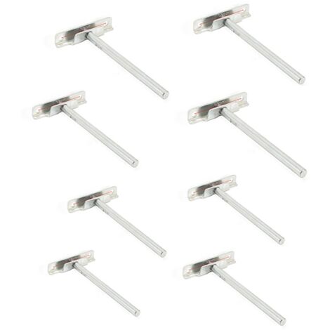 CHOYCLIT 8 pezzi Supporti per mensole a parete invisibili - Diametro 8 mm - Supporti per mensole galleggianti