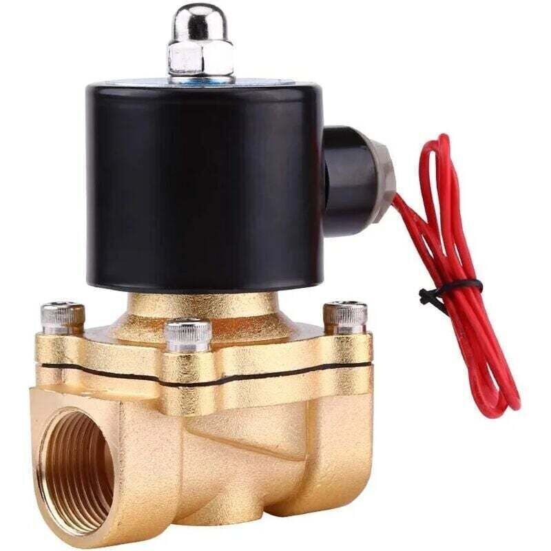 Choyclit - ac 220V 3/4-inch Vanne Électromagnétique Électrique, Électrovanne Normalement Fermée en Alliage de Zinc nc pour le Gaz, Air, Huile, eau