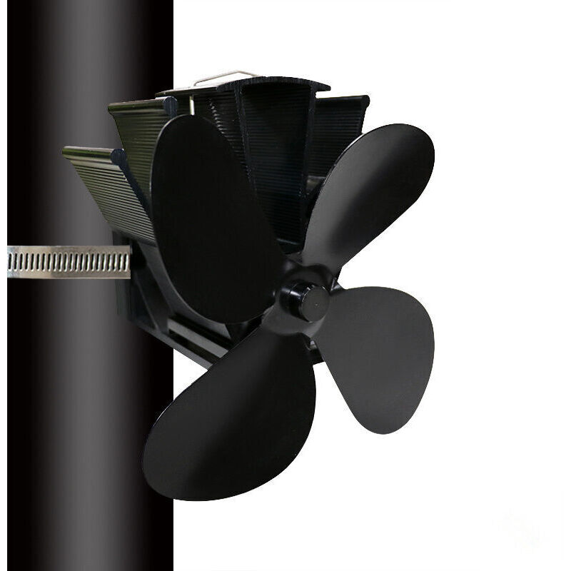 Choyclit - Accessoire de cheminée et poêle,Ventilateur Poele,6 Pales,Ventilateur de Poêle à Fonctionnement Silencieux,Ventilateur de Cheminée Pour