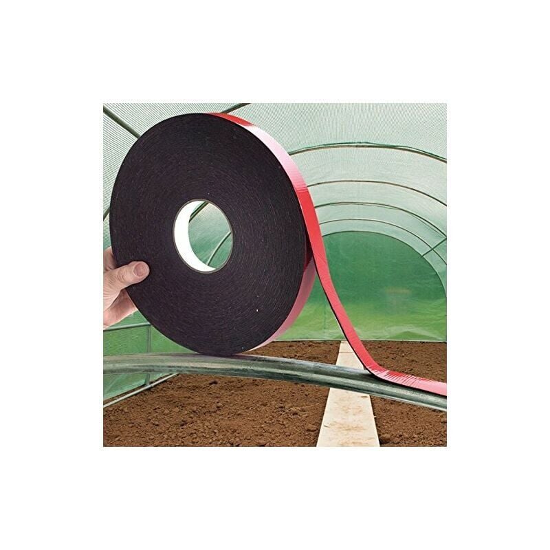 Choyclit - Accessoire pour serre,2 pièces de ruban en mousse résistant à la chaleur et conducteur de chaleur pour cerceaux de serre de jardin 20mm 20m