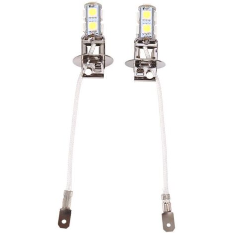 Choyclit – Ampoules antibrouillard LED H3 9 SMD 6500K – DC12V – Faible consommation d'énergie – Installation facile – Amélioration visibilité nocturne