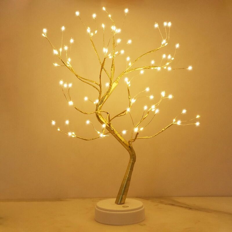 Choyclit - Arbre Lumineux led, Arbre Lumineux Blanc Chaud, Lampe Arbre Lumineux Branches Réglables, 108 led, pour la Décoration de Fête de Mariage,