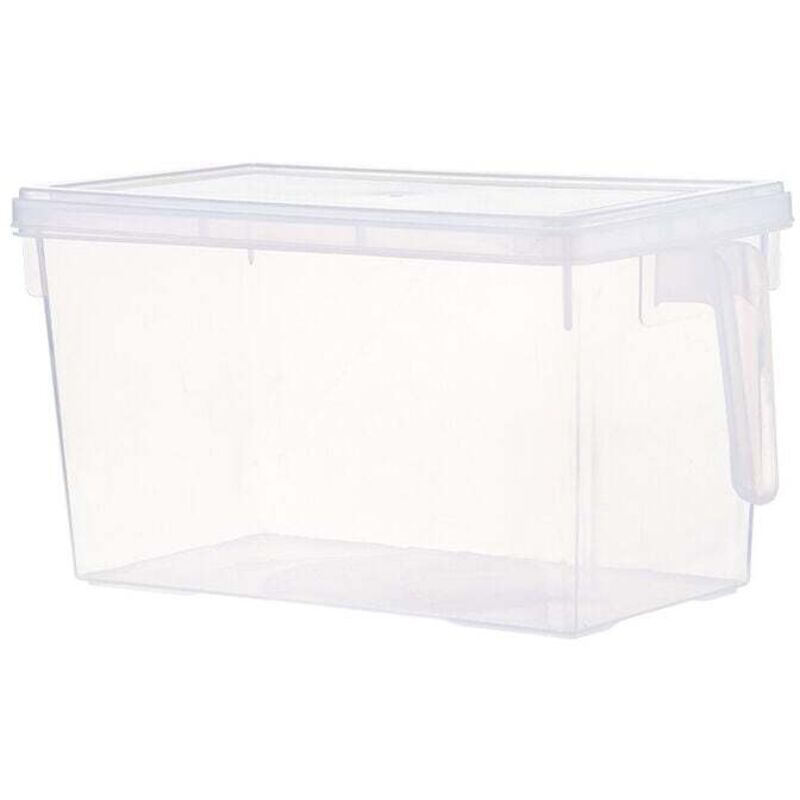 CHOYCLIT Bac à Légumes Transparent Empilable, Conteneurs de Stockage en Plastique, Réfrigérateur et Organisateur de Cuisine, Croustillant Transparent