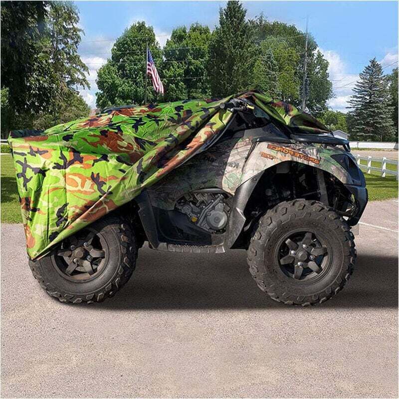 Choyclit - Bâche pour voiture,ATV Housse Extérieure pour Quad Bache de Protection Camping vtt Moto Etanche Anti -uv Imperméable 210D Camouflage