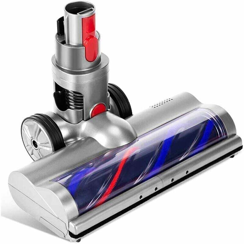 CHOYCLIT Brosse Électrique Compatible pour Dyson V7 V8 V10 V11 V15 Entraînement Direct Brosse Turbo avec 4 Lumières LED pour Sols Durs et Parquets