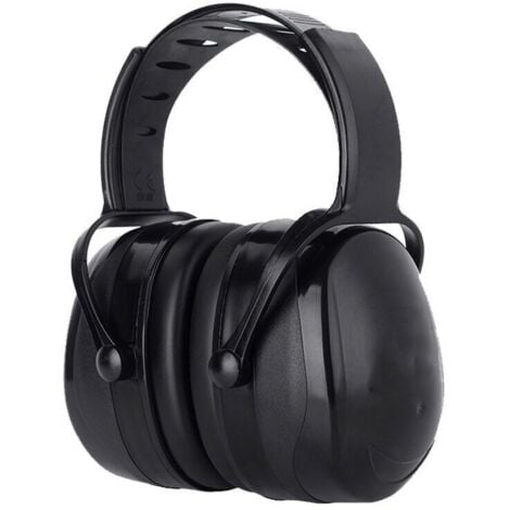 CHOYCLIT Casque Anti Bruit Adulte Réglable Confortable, avec Une Atténuation de SNR 38dB, pour Milieu Bruyant ou Stressant Noir