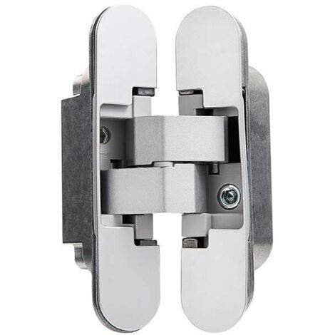 CHOYCLIT Charnière Invisible pour Portes Lourdes Lot de 2 (Charge 40 kg, Ouverture 180º)