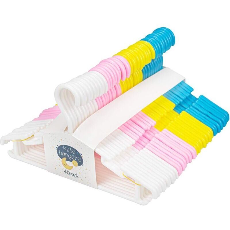 Cintres enfants 40 cintres vêtements bébé Étagère en plastique 28 cm - Choyclit