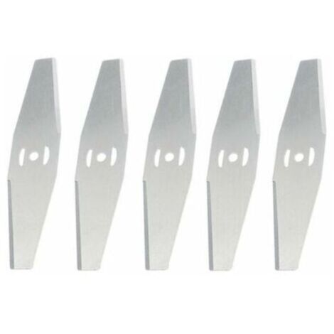 CHOYCLIT Coupe Bordure Lame De Rechange, pour Coupe Bordure sans Fil Garniture De Jardin,Metal Blade,,argent,5 pièces