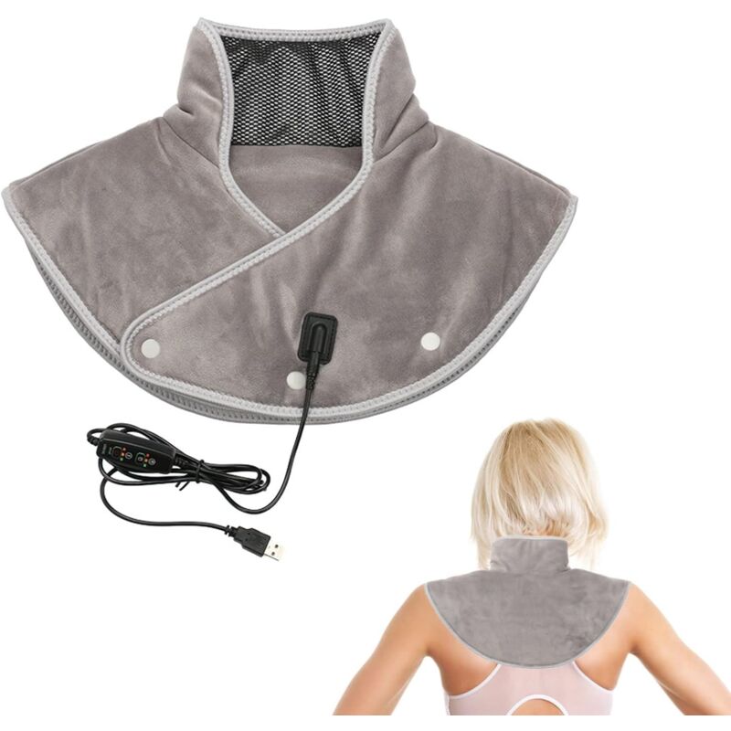 Choyclit - Coussin Chauffant pour le Cou et les épaules, Attelle de Cou Chauffante électrique, Design Extra Large, Température Réglable, Cadeau