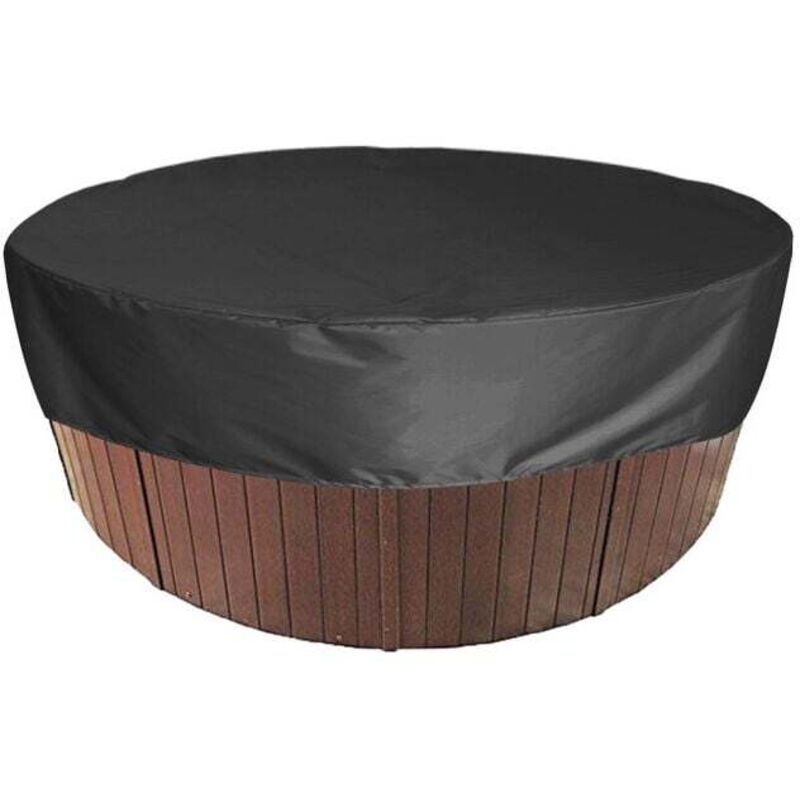 Couverture de Piscine Ronde Piscine Bâche Solaire pour Piscine,Housse de Protection Spas Imerméable Résistant Aux uv, 190T pour Extérieur Spa