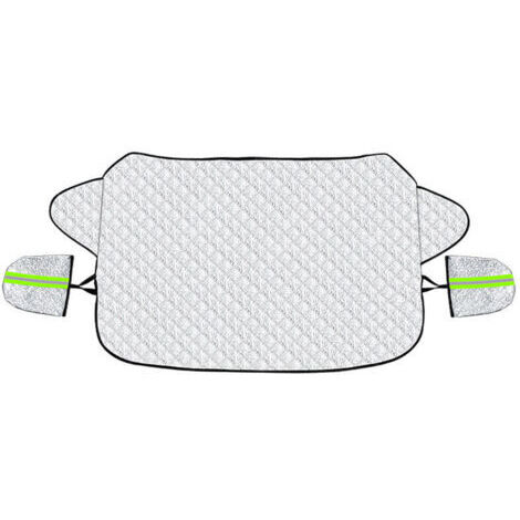 CHOYCLIT Couverture Pare Brise Voiture Protection Pare Brise Hiver Protege Pare Brise Magnétique Universelle Couverture Repliable pour Bache Voiture Anti Givre Neige UV Poussière Pluie (147x100cm)