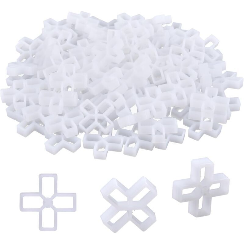 CHOYCLIT Croisillons de Carrelage 10mm,1000 PCS Croisillons Nivelant Entretoises de Pavage en Forme de Croix de Joint Croisillon de Carreleur pour