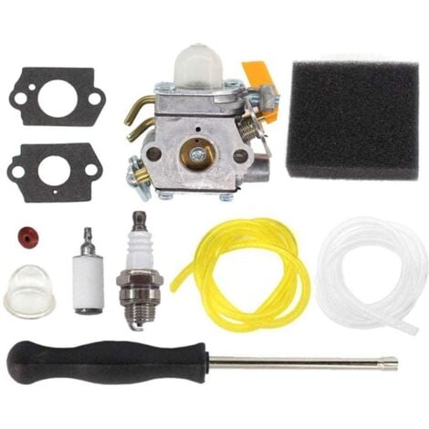 CHOYCLIT débroussailleuse Carburateur avec Filtre à Air Tournevis de Réglage pour Ryobi RBC30SESA RBC30SBSA RHT2660DA RLT30CESA RLT30SESA RPR3025JA Remplacer ZAMA C1U H60D C1U H60E