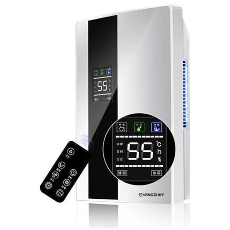 Choyclit - Déshumidificateur 300ML/D,déshumidificateur Electrique Silencieux avec Réservoir 1500ml, Drainage Continu,Minuterie