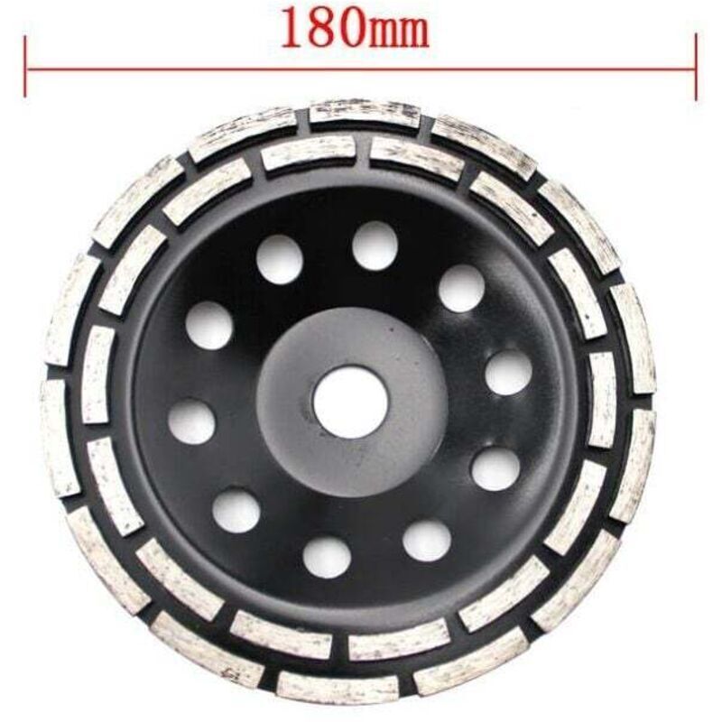 Choyclit - Disque diamant pour meuleuse,Meule diamantée, meule diamantée 180 mm, meule à béton, meule diamantée universelle, meule à béton, pierre,