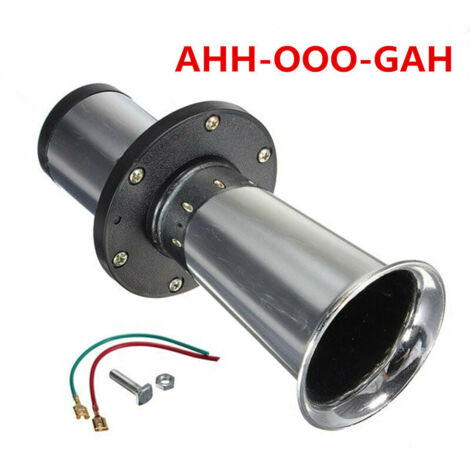 CHOYCLIT Drucklufthupe, 12 V, 110 dB, Retro, AHH-OOO-GAH, für LKW und Auto