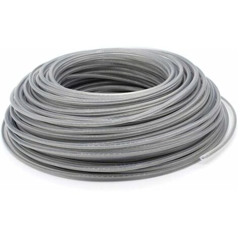 CHOYCLIT Fil pour débroussailleuse,Fil Coupe Bordure Universel, Ligne de Trimmer  en Acier 3.0 mm, Fil d'acier Débroussailleuse Robuste pour Bosse Tête Tondeuse À Gazon de Jardinage