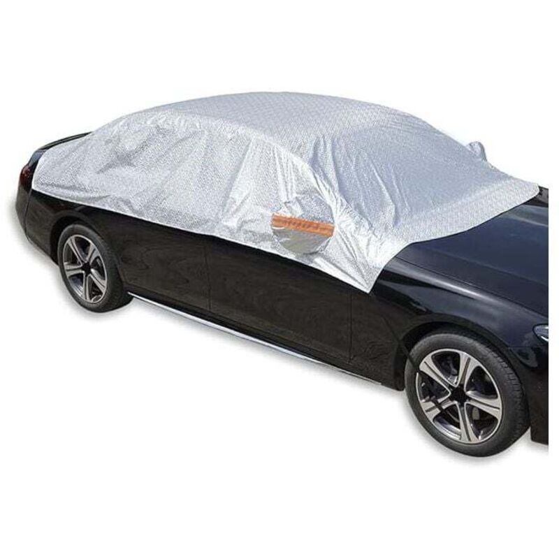 Housse de voiture demi-étanche pour automobiles soleil pluie poussière tous temps protection uv pour pare-brise vitre latérale/arrière ajustement