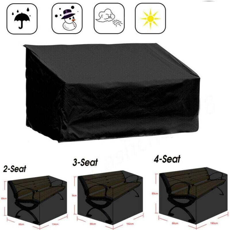 Housse pour banc de jardin, Housse pour banc de jardin 2 places et extérieur, Housse de protection pour mobilier de jardin, Oxford 210D, imperméable,