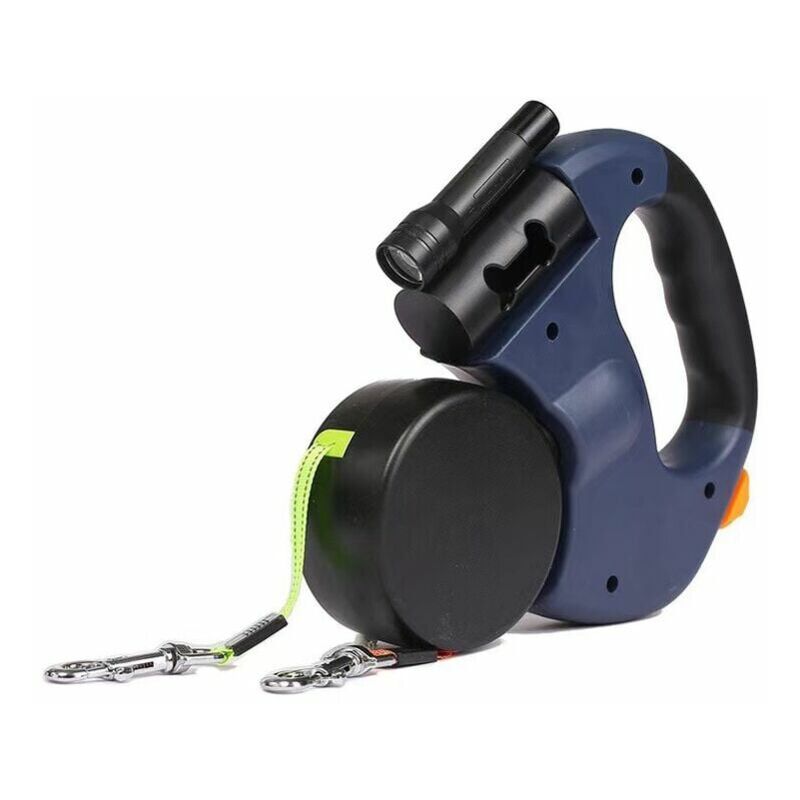 Laisse Double pour Chien Rétractable 360 ° sans Enchevêtrement, 3 mètres, Jusqu'à 50 lb - Choyclit