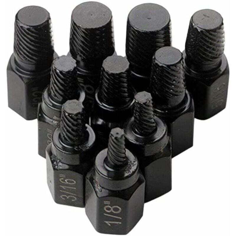 Choyclit - Lot de 10 extracteurs de vis hexagonales multi cannelures