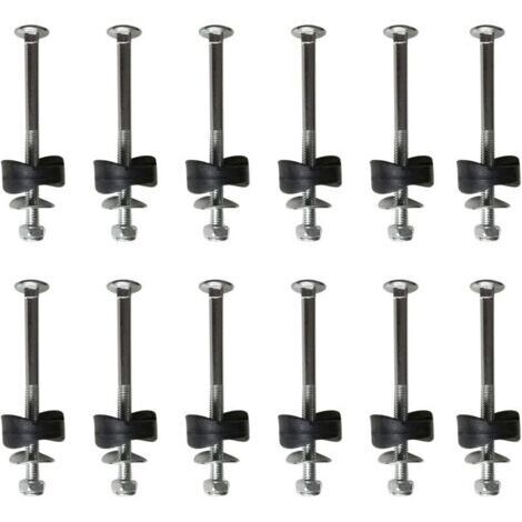 CHOYCLIT Lot de 12 entretoises de trampoline avec vis pour fixer le trampoline Accessoires de rechange pour trampoline